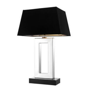 ARLINGTON TABLE LAMP GRANITE BASE WITH STAINLESS STEEL FINISH