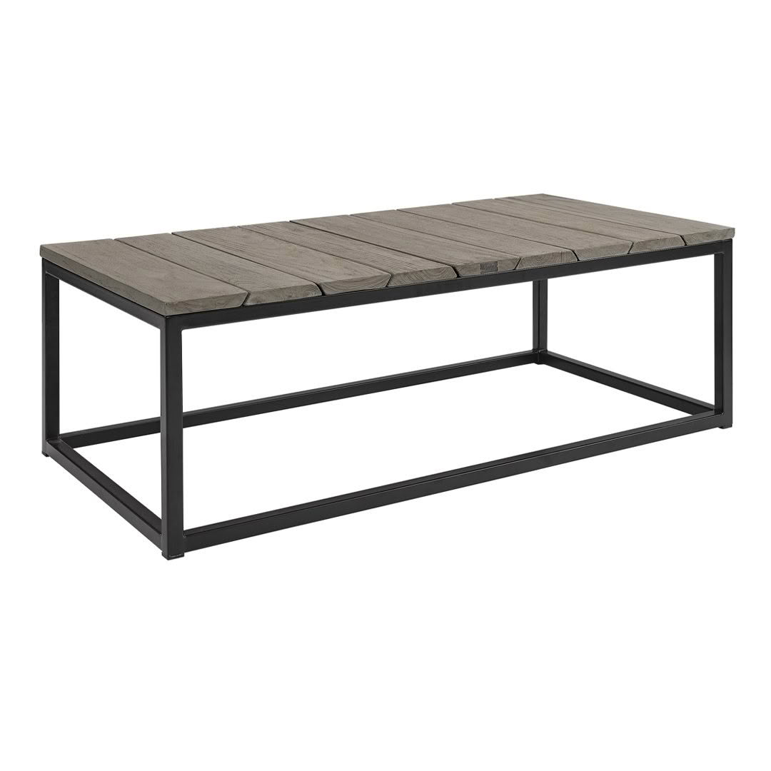 Modern wood and metal coffee table