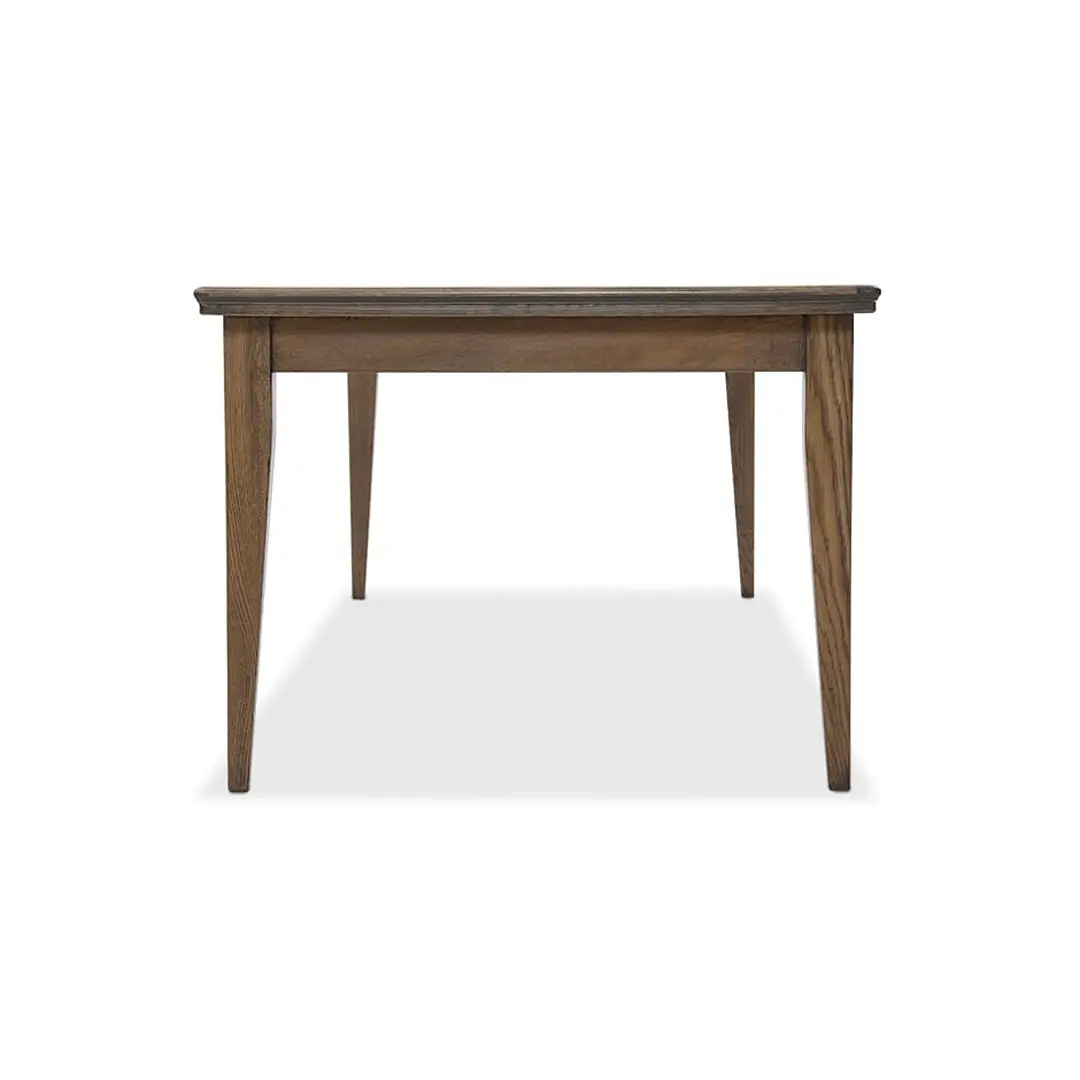 Dark wooden minimalist dining table