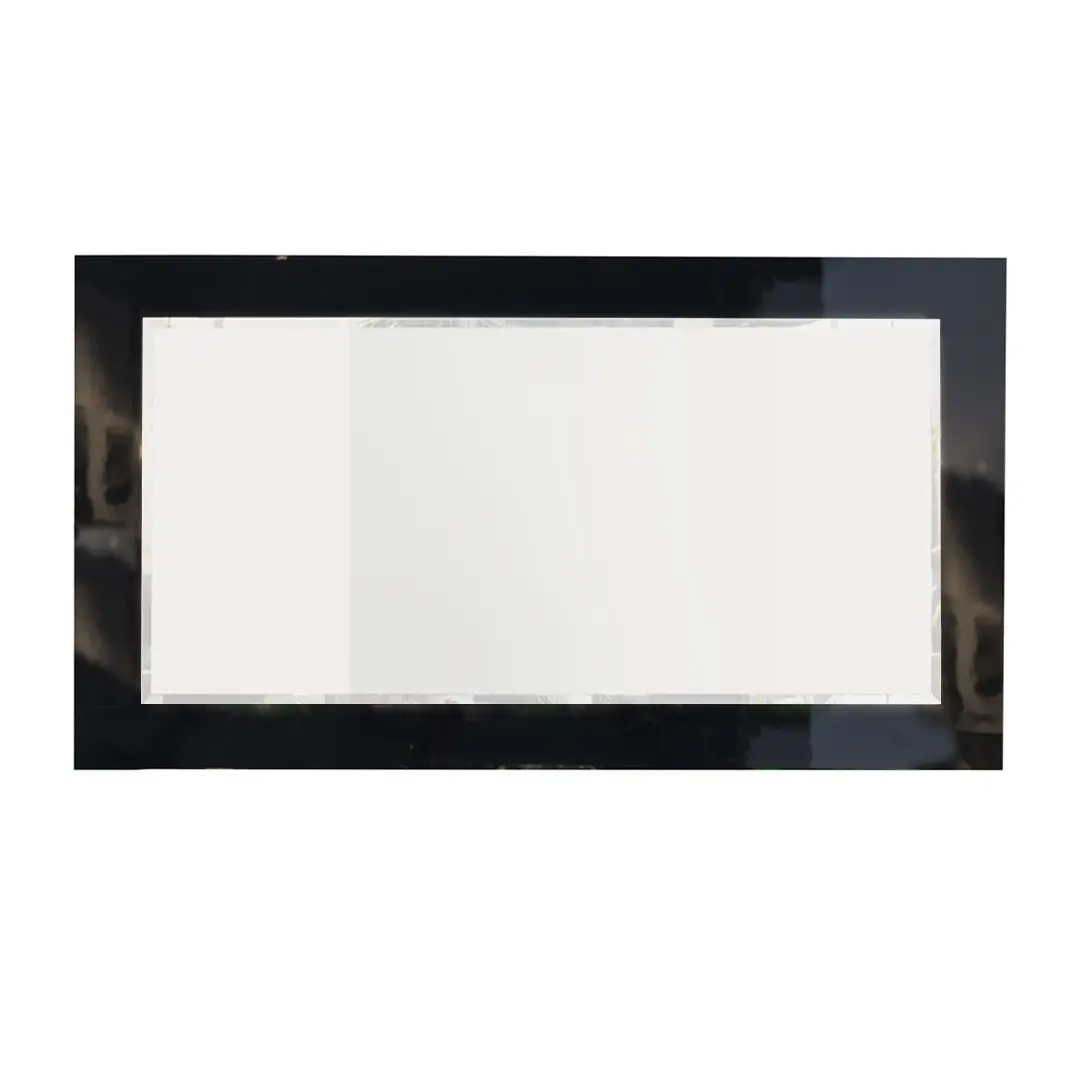 Blank rectangular billboard on dark background