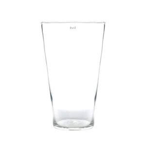 CONIC VASE 38cm - CLEAR
