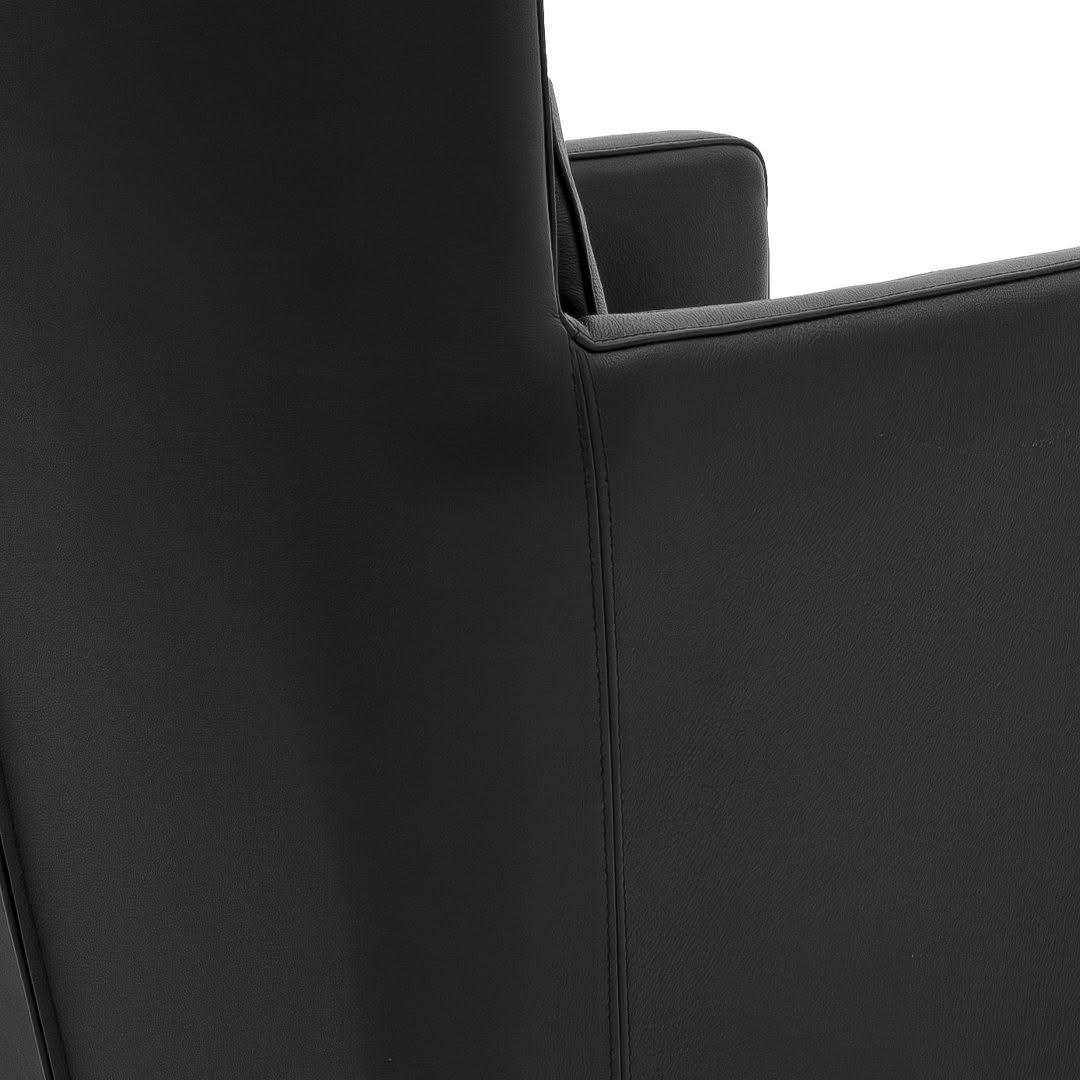 Coupe-swivel-Armchair_1 Close-up of black leather office chair
