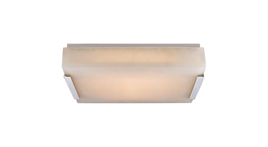 Rectangular wall-mounted light fixture, soft glow