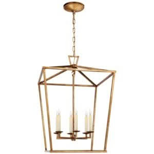 Darlana Large Lantern Gilded Iron
