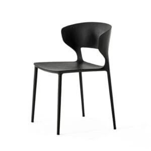 KOKI DINING CHAIR - MATT BLACK F39