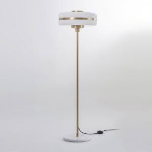 MASINA FLOOR LAMP - BRUSHED BRASS WITH OPAL GLASS