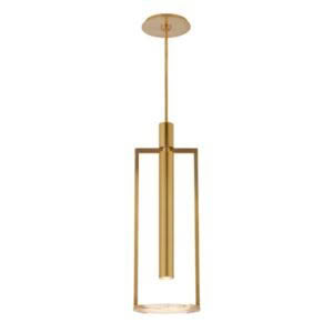 Melange Medium Floating Disc Pendant Brass
