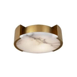 Melange Small Flush Mount Brass