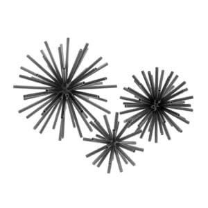 METEOR OBJECTS SET OF 3 - BRONZE FINISH