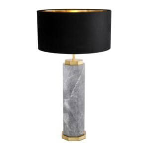 NEWMAN TABLE LAMP - GREY MARBLE