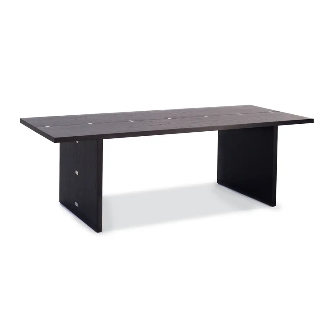 Modern black wooden office table