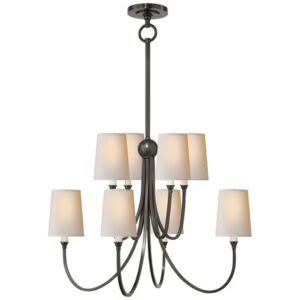 Reed Large Chandelier Bronze