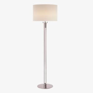 Riga Floor Lamp Polished Nickel