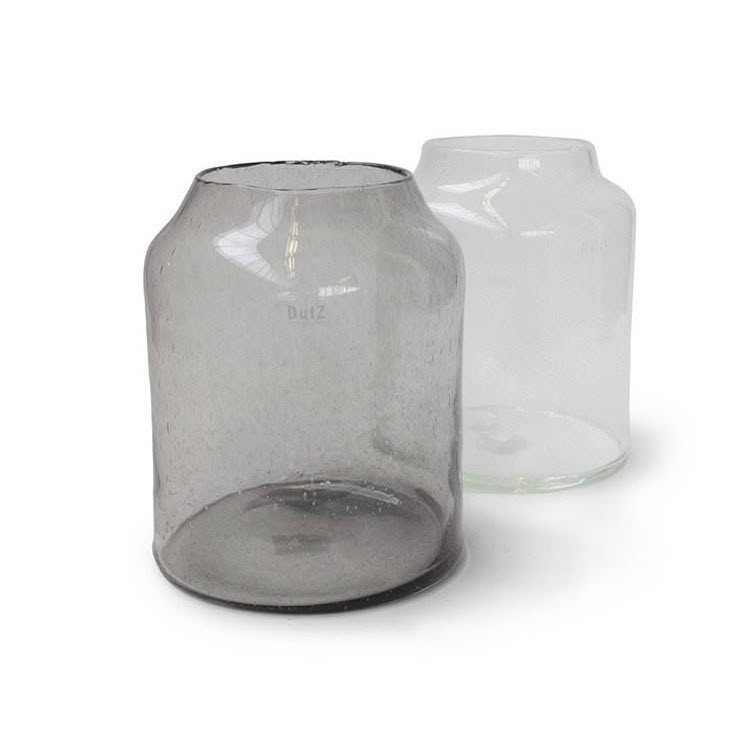 Robalo-Hurricane1 Two clear glass vases of different sizes
