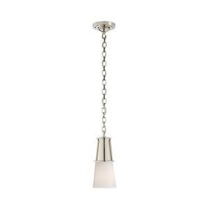 Elegant pendant light with chain and frosted shade