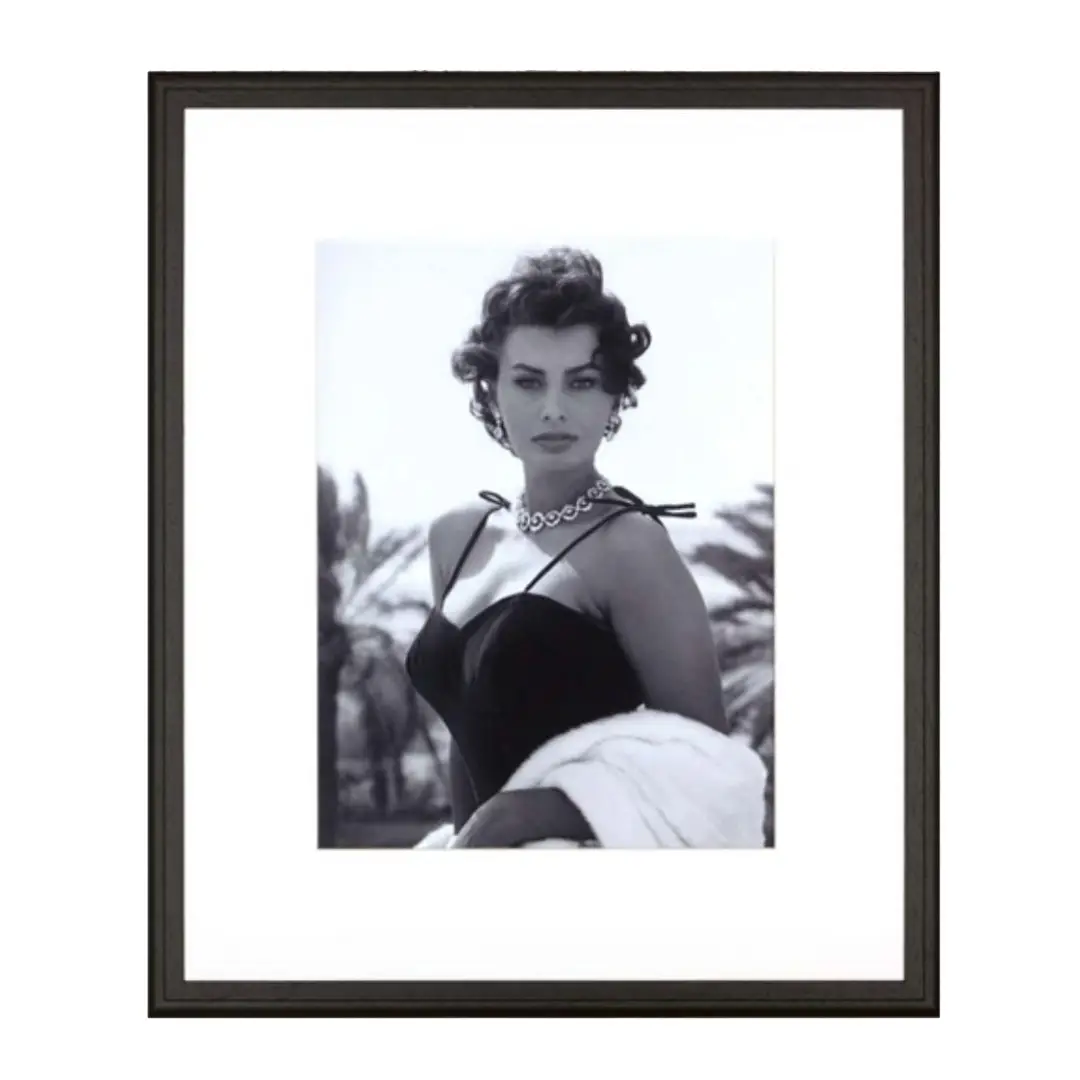 Elegant vintage portrait of woman in classy attire