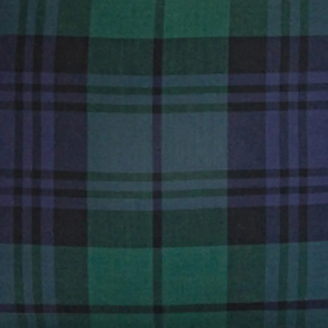 Dark green and blue plaid pattern