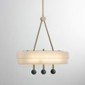 Spate pendant green marble