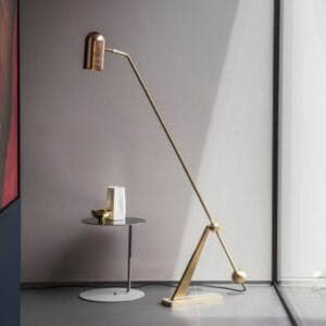 STASIS FLOOR LAMP / Brass and Polished Copper