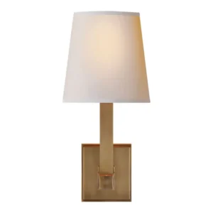 Modern wall-mounted lamp with square base