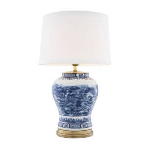 CHINESE BLUE TABLE LAMP