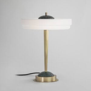 TRAVE TABLE LAMP GREEN MARBLE
