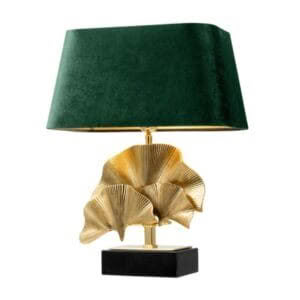 Olivier Table Lamp - Short - Green Velvet