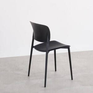 PLY DINING CHAIR - WITHOUT ARMS - BLACK F39