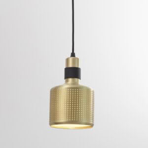 RIDDLE PENDANT LAMP BRASS WITH BLACK