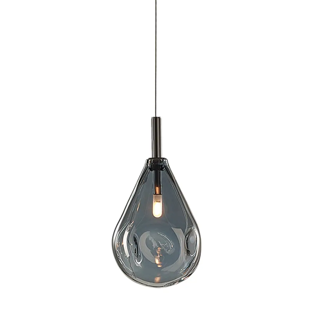 Modern teardrop glass pendant light hanging