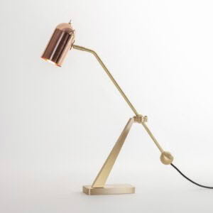 STASIS TABLE LAMP - BRASS & POLISHED COPPER