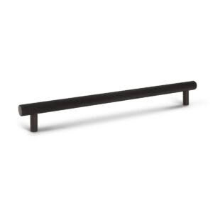 Black minimalist modern bench on white background