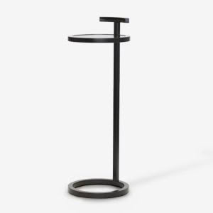 RALPH DRINKS TABLE - 250mm dia - col. BLACK BRONZE