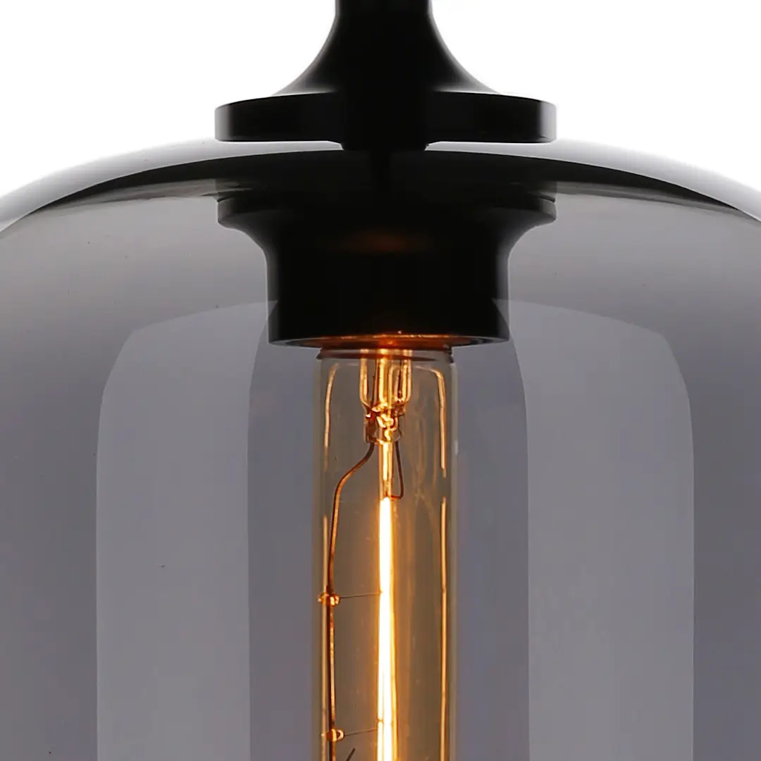 Close-up of illuminated vintage style light bulb