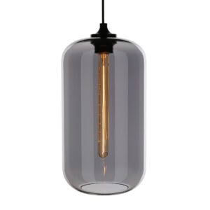 Modern pendant light with glowing filament