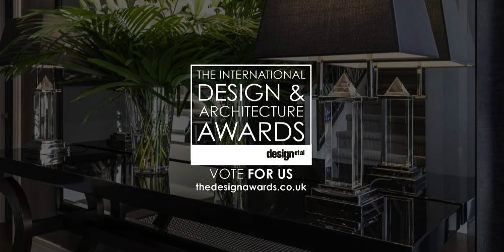 Elegant interior design awards promotional banner