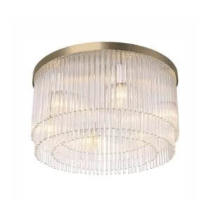 HECTOR CEILING LAMP - LIGHT BRUSHED BRASS FINISH