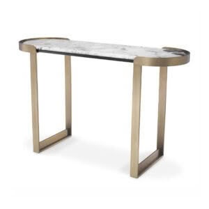 FABIO CONSOLE TABLE - BRUSHED BRASS FINISH