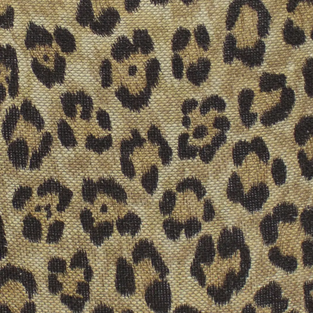 Close-up of leopard print textile pattern