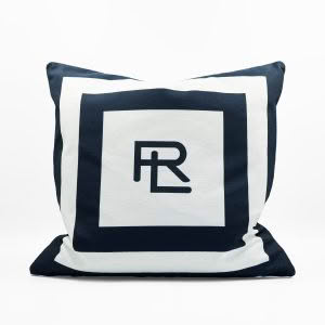RL HOLTON CUSHION 55 x 55cm col. NAVY/WHITE