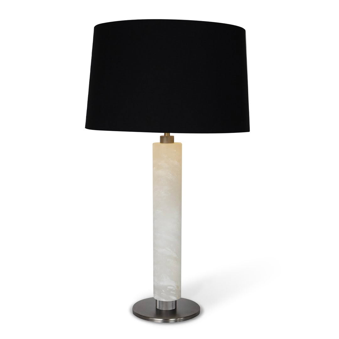 Elegant modern table lamp with black shade