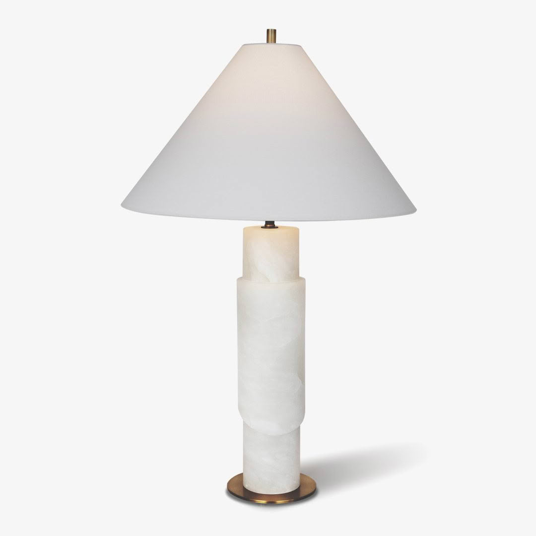 TZ - CAPRI TABLE LAMP - ALABASTER BASE