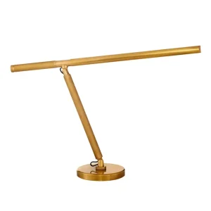 BARRETT KNURLED BOOM ARM DESK LAMP - POLISHED NICKEL