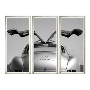 MERCEDES GULL-WING TRIPTYCH PRINTS-DECOR