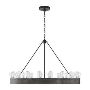 ROARK 40" RING CHANDELIER - AGED IRON