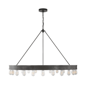 ROARK 50" RING CHANDELIER - AGED IRON
