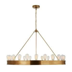 Roark 50" Modular Ring Chandelier - Brass