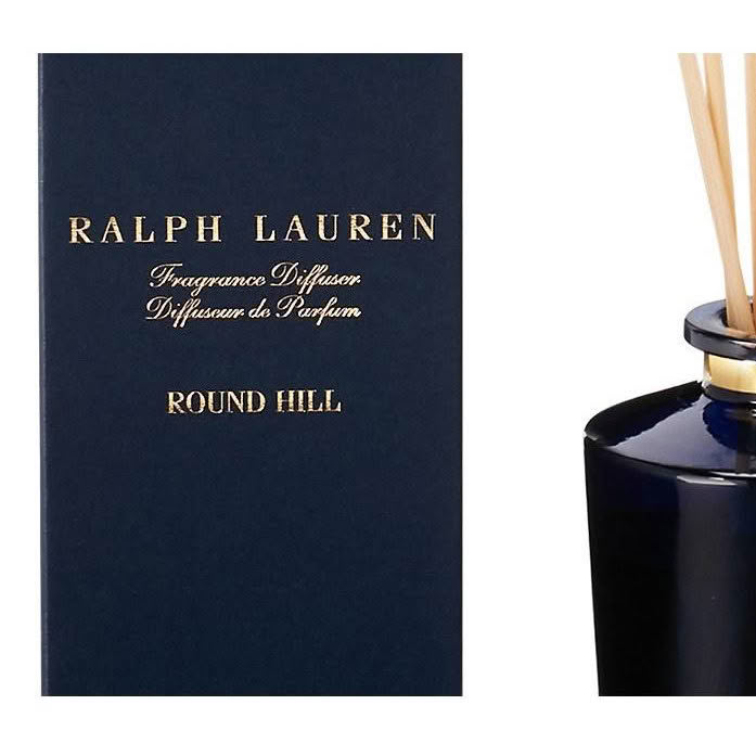 Ralph Lauren fragrance diffuser packaging and bottle