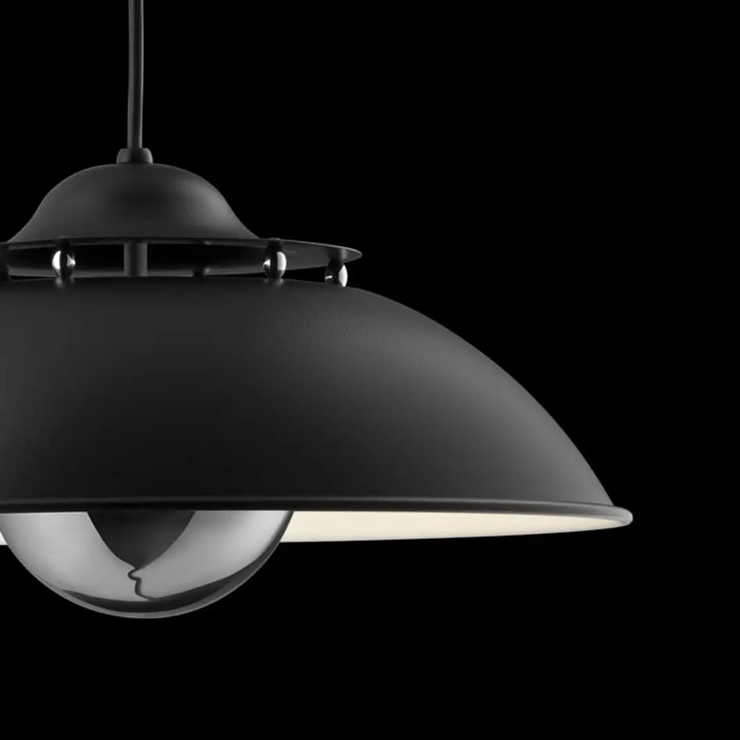 Modern black hanging pendant light