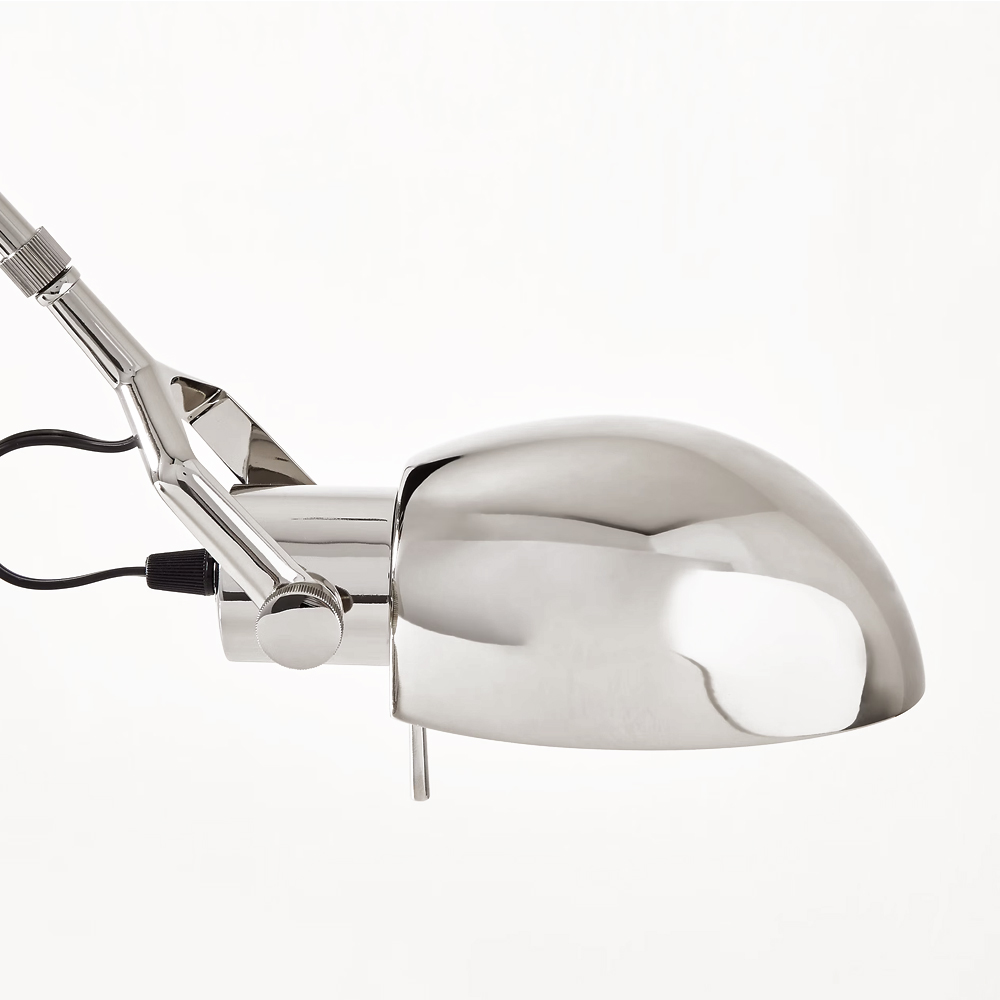 Close-up of chrome hair dryer attachment